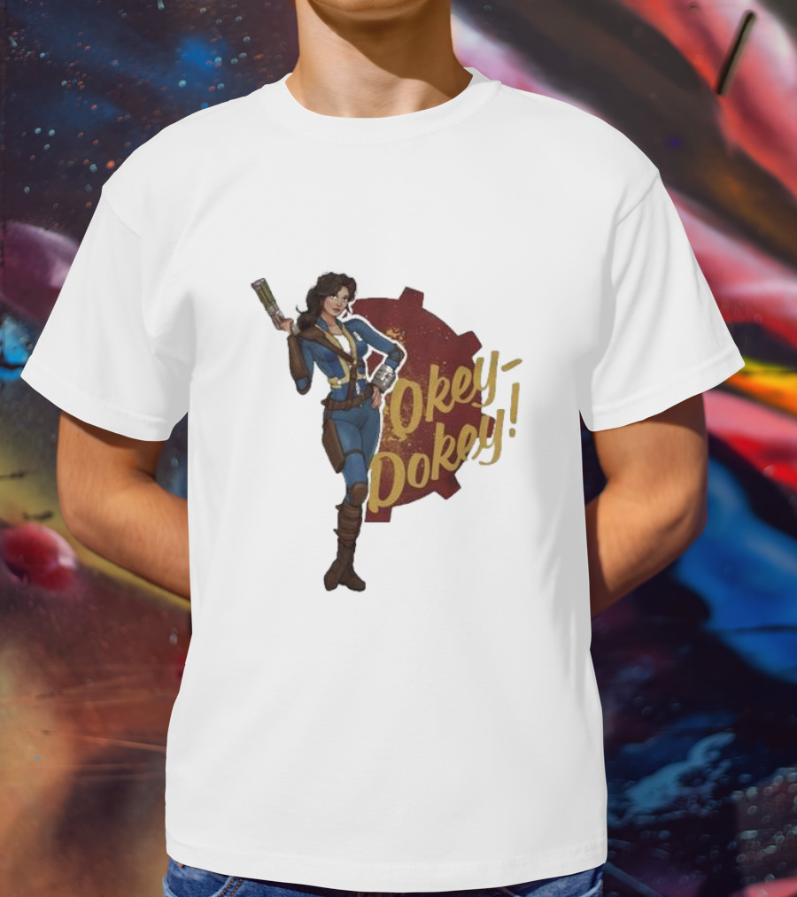 Spartan117gw Okey Dokey Gaming Vault Girl Retro Style T-Shirt
