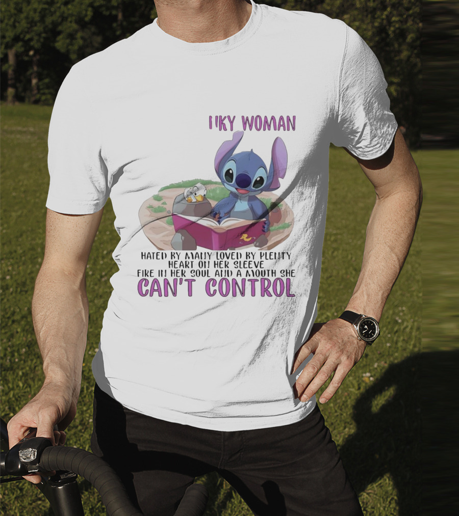 Cranky Woman Stitch Can't Control Hated By Many Loved By Plenty T-Shirt