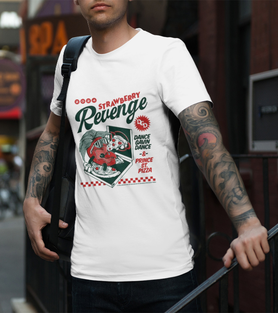 Strawberry Revenge Dance Gavin Dance Pizza Parody Pizza T-Shirt