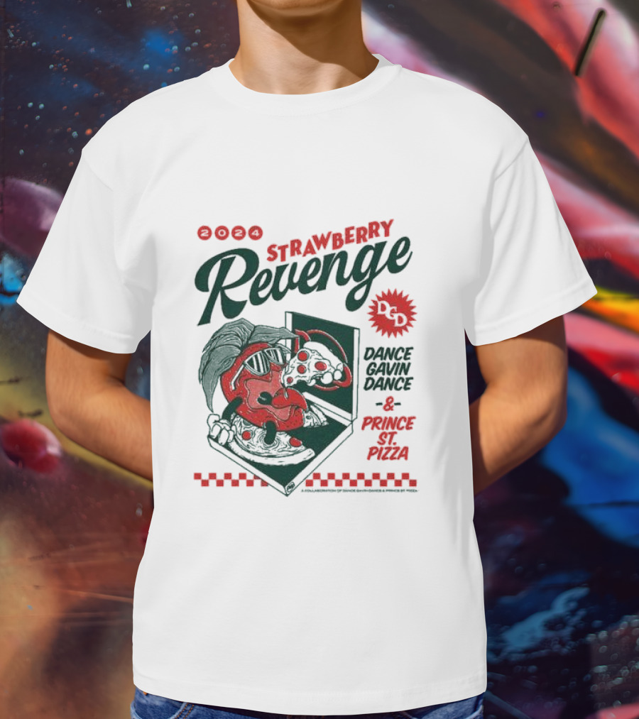 Strawberry Revenge Dance Gavin Dance Pizza Parody Pizza T-Shirt
