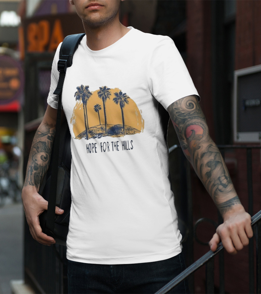 Tanner Christian Courtad Hope For The Hills Scenic Palms And Landscape T-Shirt