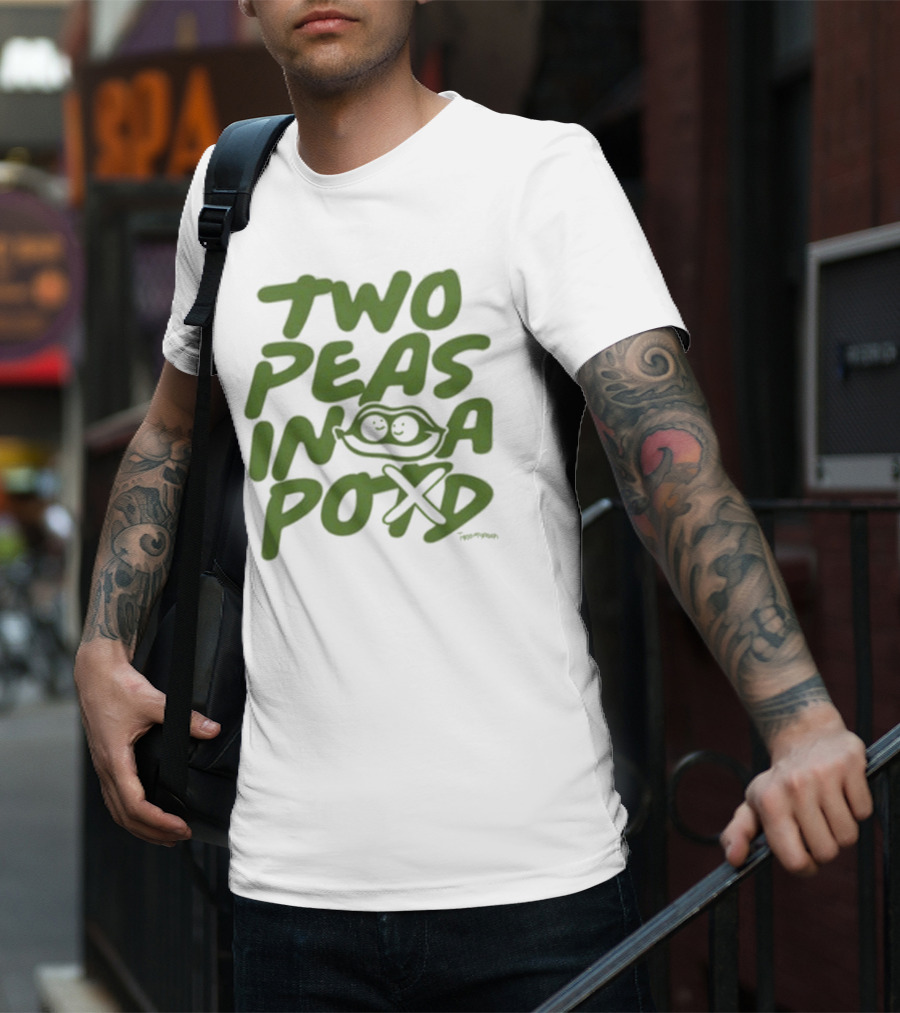 Two Peas In A Pod Tanner Smith Playful Pea Doodle T-Shirt