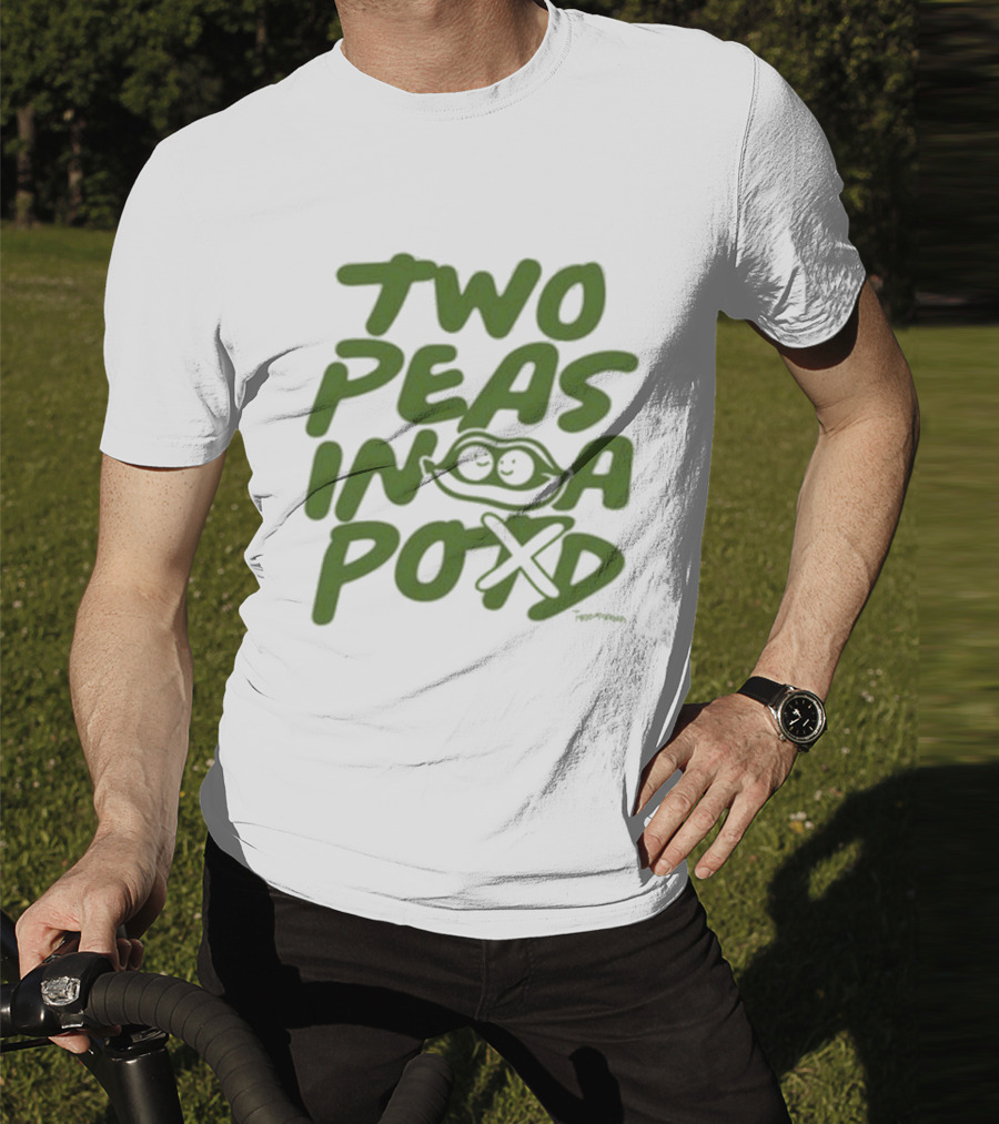 Two Peas In A Pod Tanner Smith Playful Pea Doodle T-Shirt