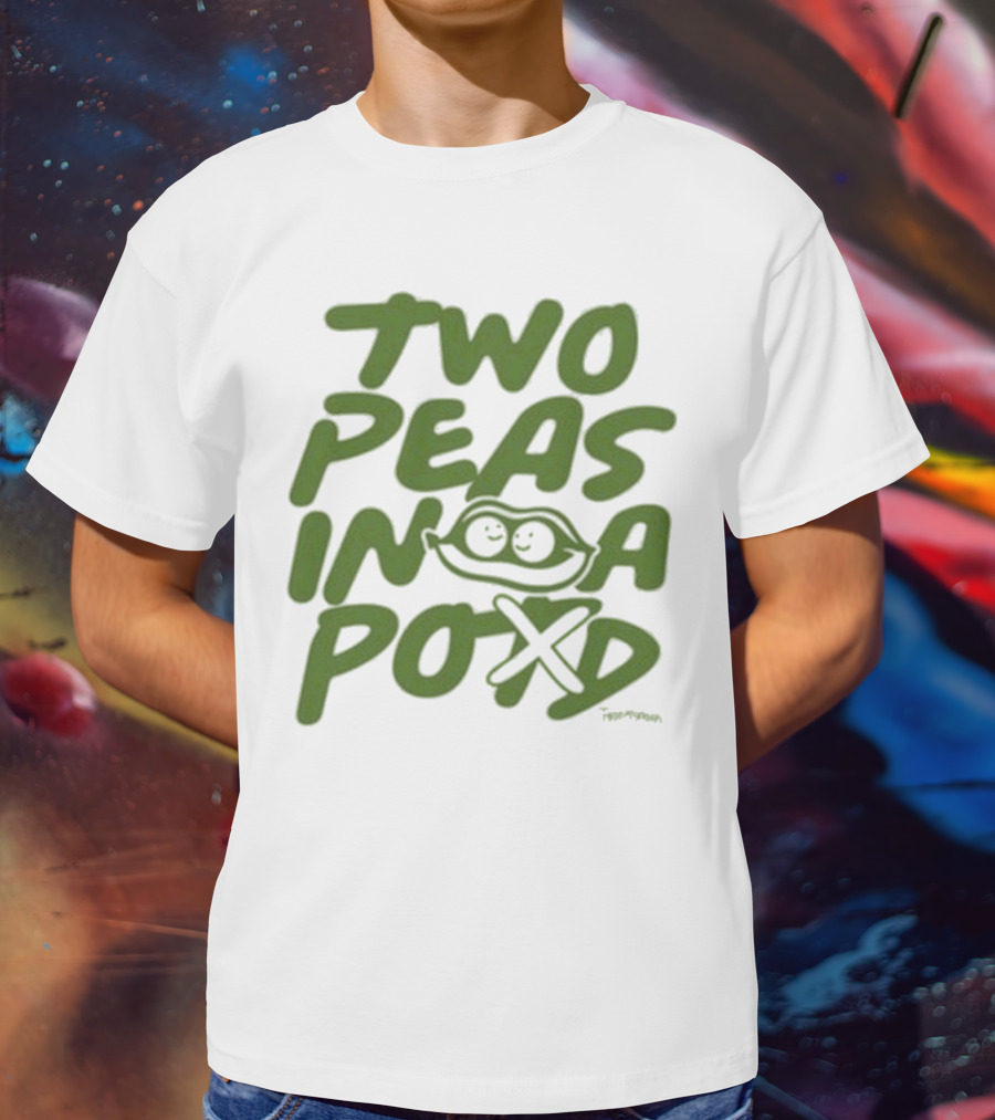 Two Peas In A Pod Tanner Smith Playful Pea Doodle T-Shirt