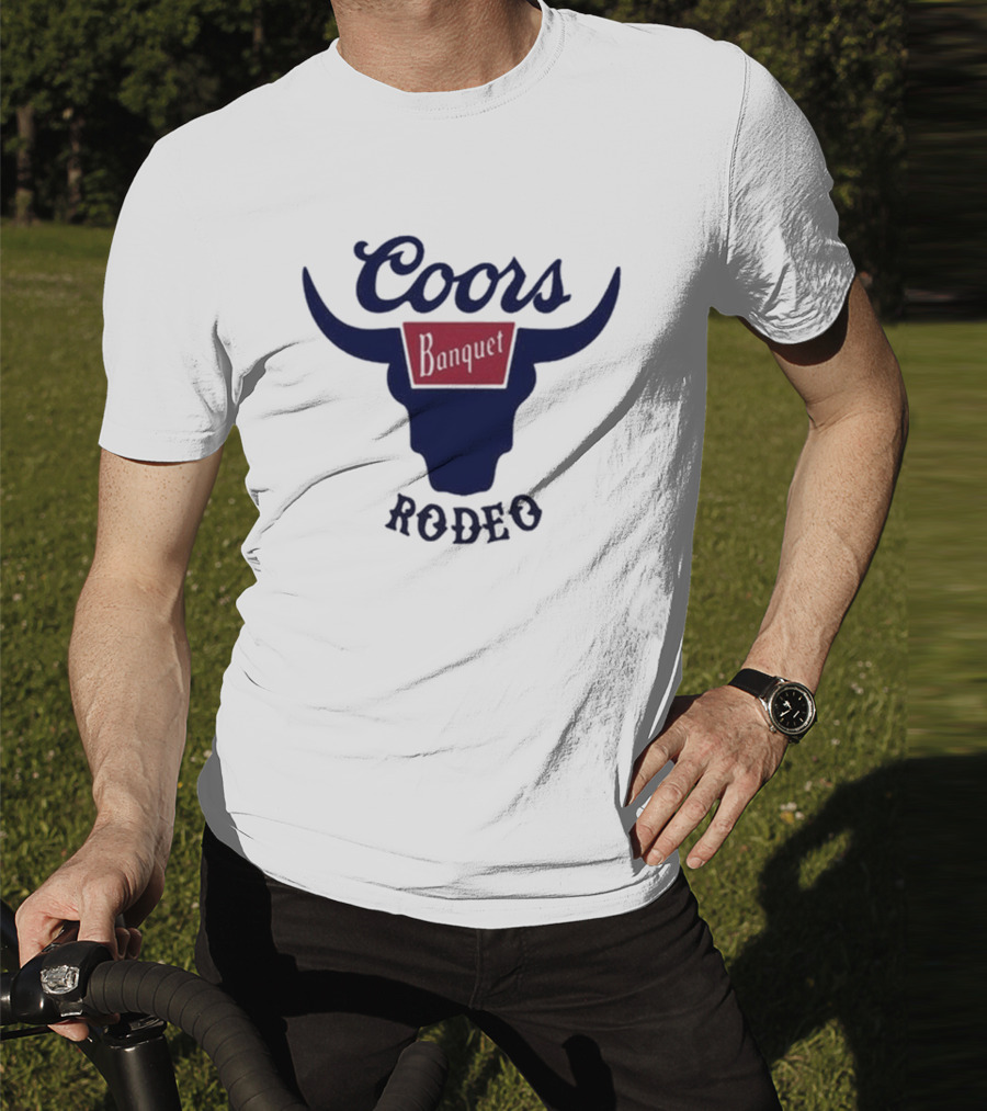 Coors Banquet Rodeo Tara Fabulousbutevil Bull Horns T-Shirt