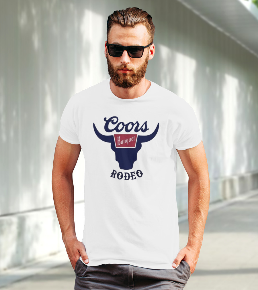 Coors Banquet Rodeo Tara Fabulousbutevil Bull Horns T-Shirt