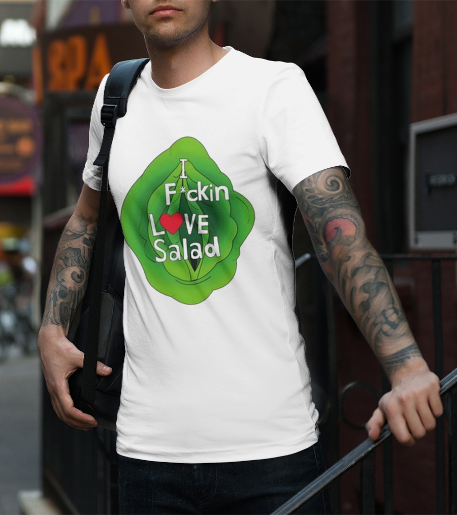 The Beaver Family I F*ckin Love Salad Leaf Heart T-Shirt