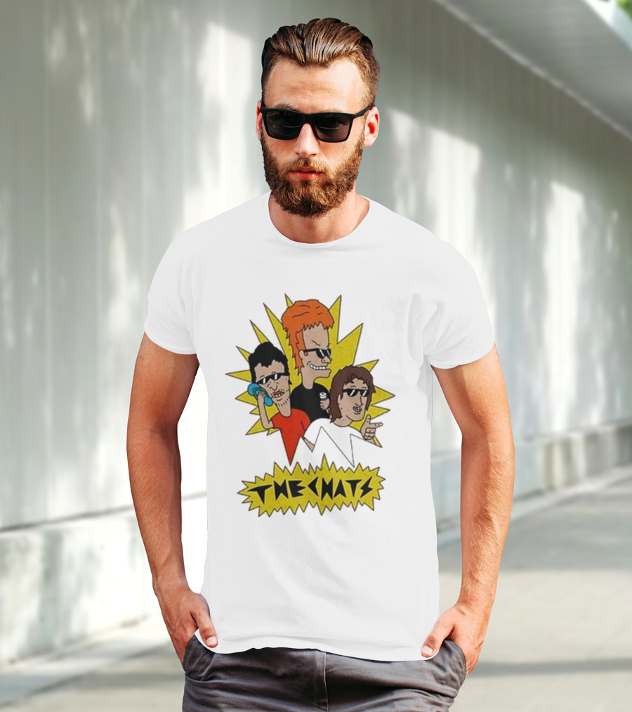 The Chats Buttheads Cartoon Parody Yellow Explosion T-Shirt