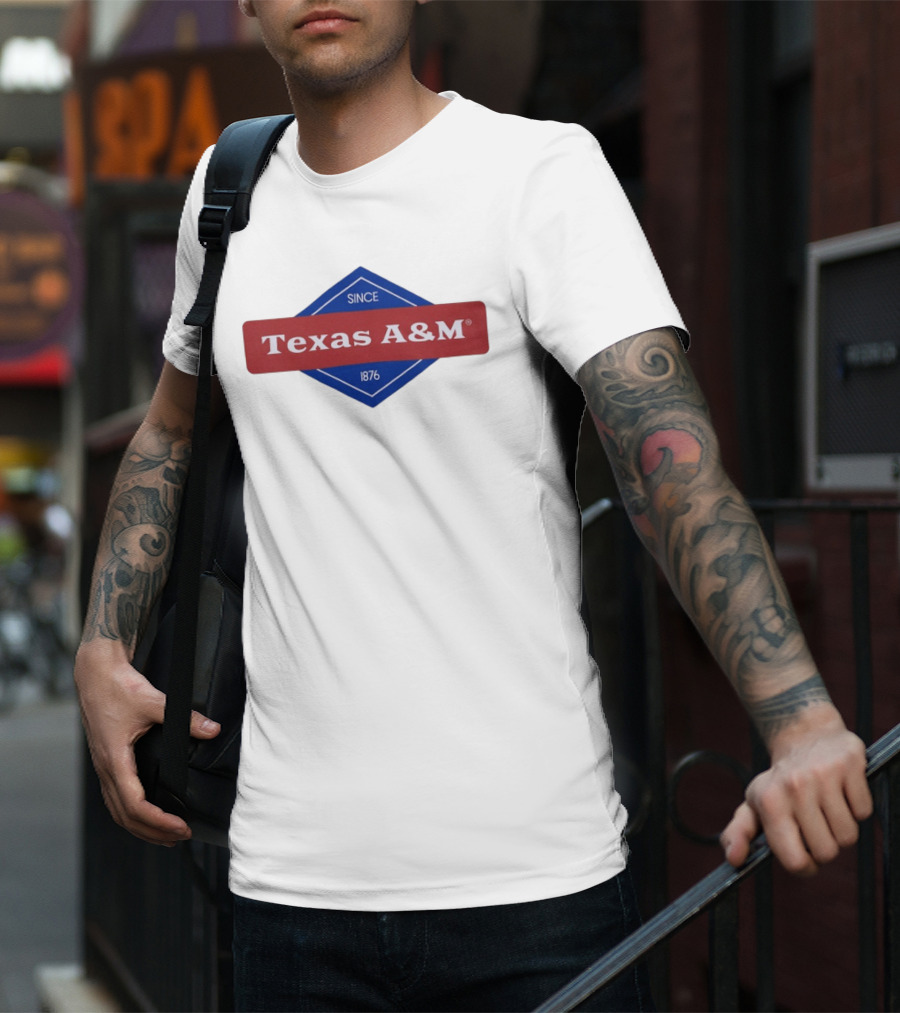 Texas A&M Since 1876 Diamond Logo T-Shirt