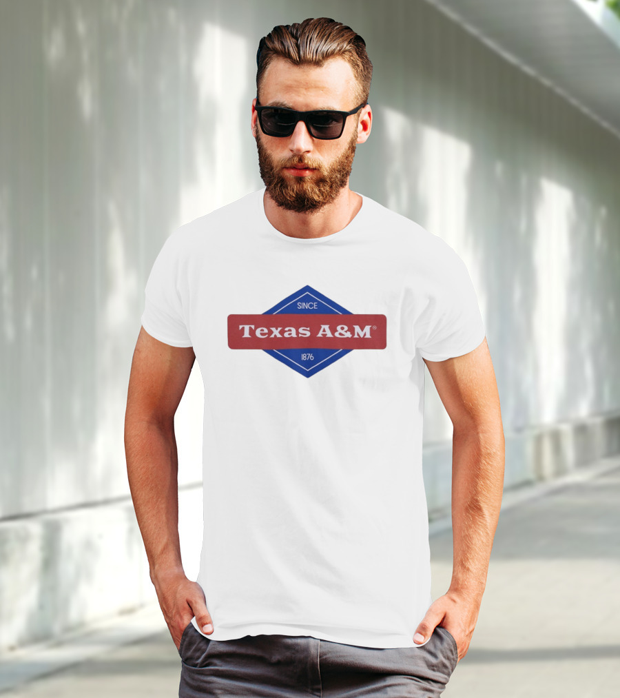 Texas A&M Since 1876 Diamond Logo T-Shirt