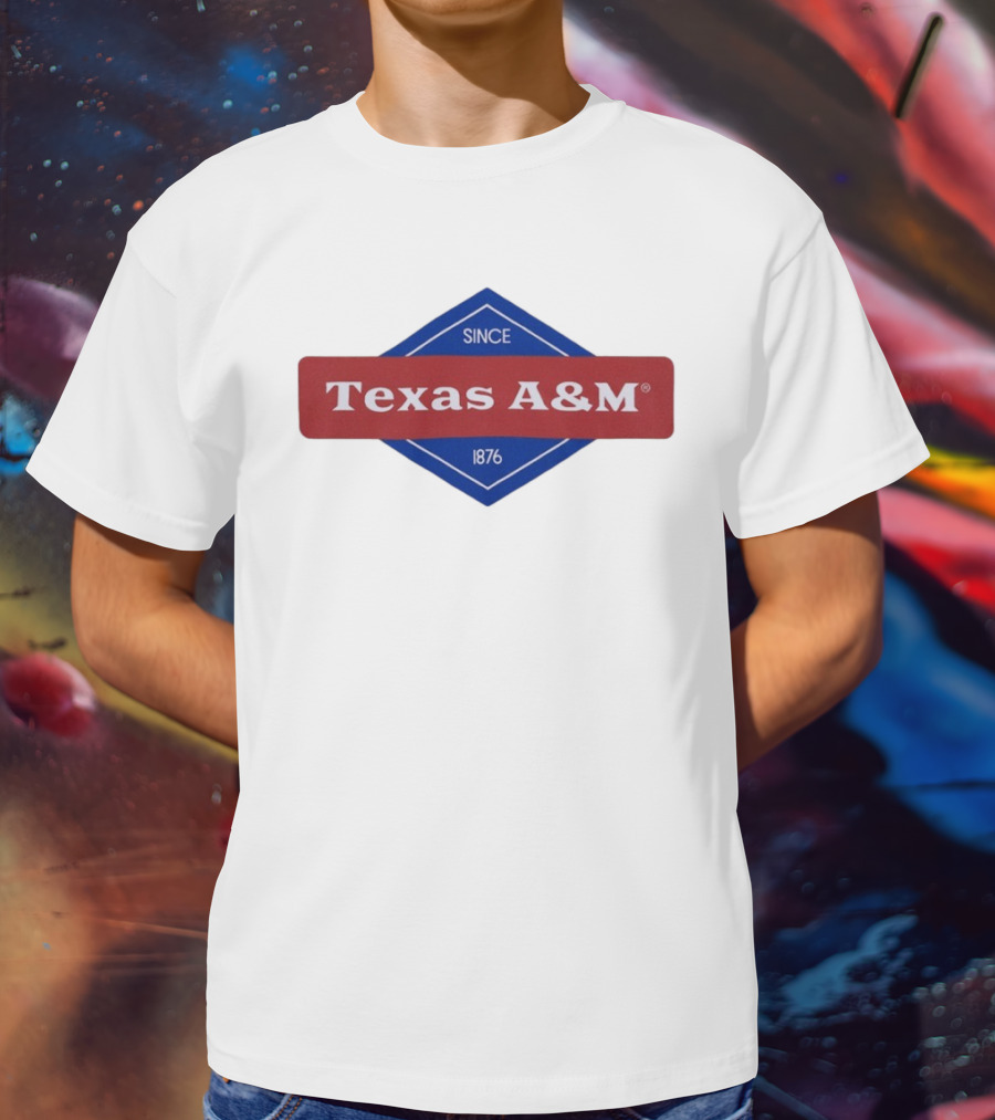 Texas A&M Since 1876 Diamond Logo T-Shirt