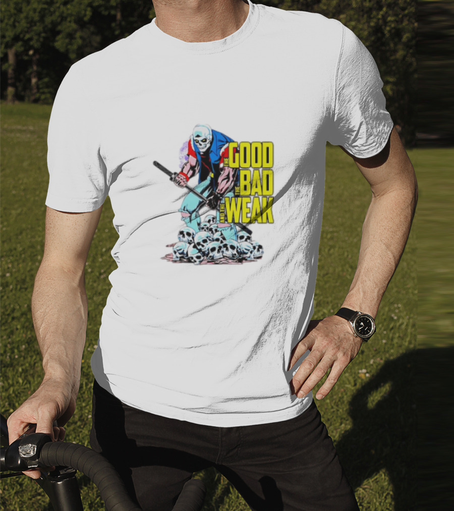 The Good The Bad And The Weak Skeleton Warrior With Skulls T-Shirt