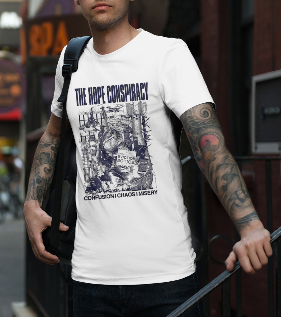 The Hope Conspiracy Branca CCM Natural Vintage-Style Imagery T-Shirt