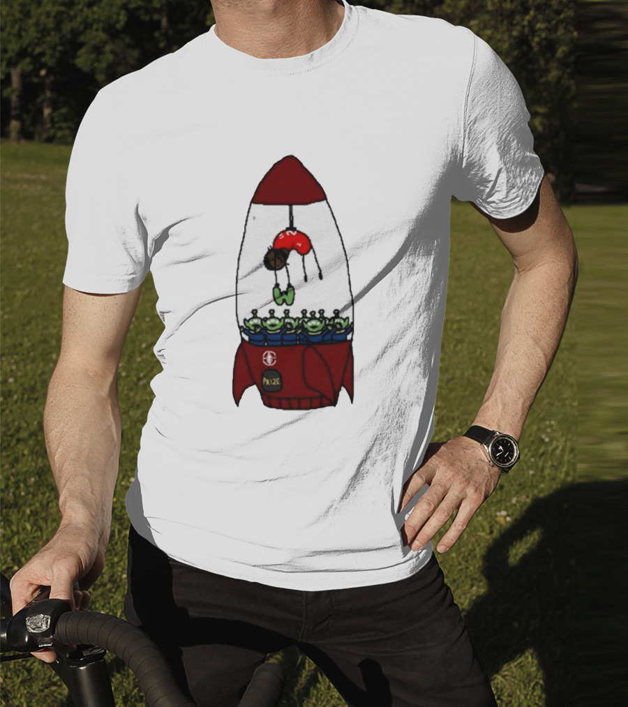 Kawhi Leonard Claw Dunk Rocket And Aliens Clippers T-Shirt