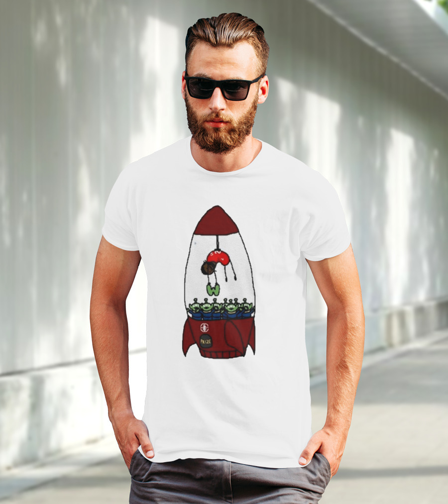 Kawhi Leonard Claw Dunk Rocket And Aliens Clippers T-Shirt
