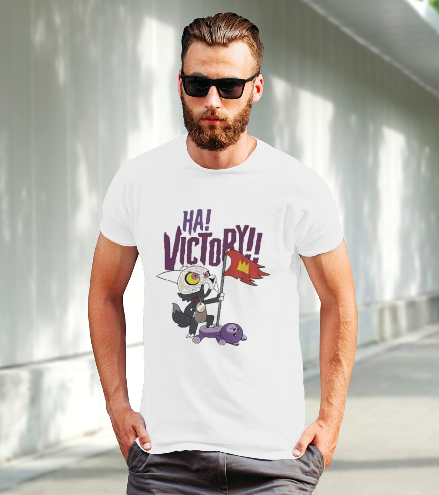 The Owl House Ha Victory King Character And Plush Toy Scene T-Shirt