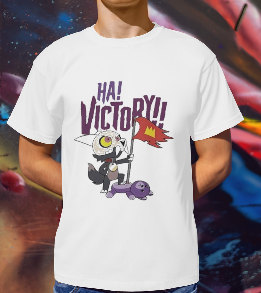 The Owl House Ha Victory King Character And Plush Toy Scene T-Shirt