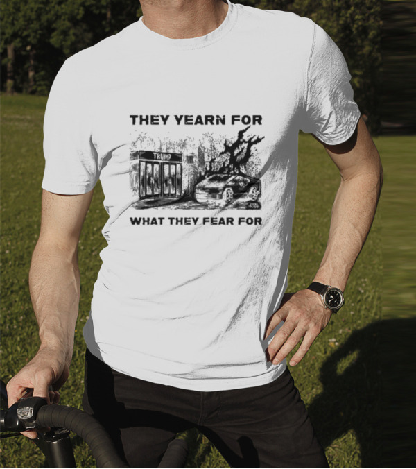 They Yearn For What They Fear For Haunted House With Ghostly Elements T-Shirt