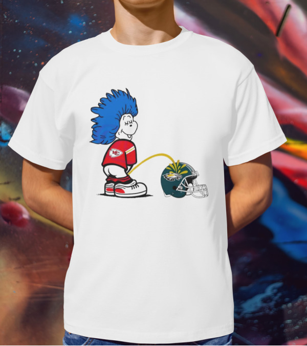 Thing One Kansas City Chiefs Piss On Philadelphia Eagles 2025 T-Shirt