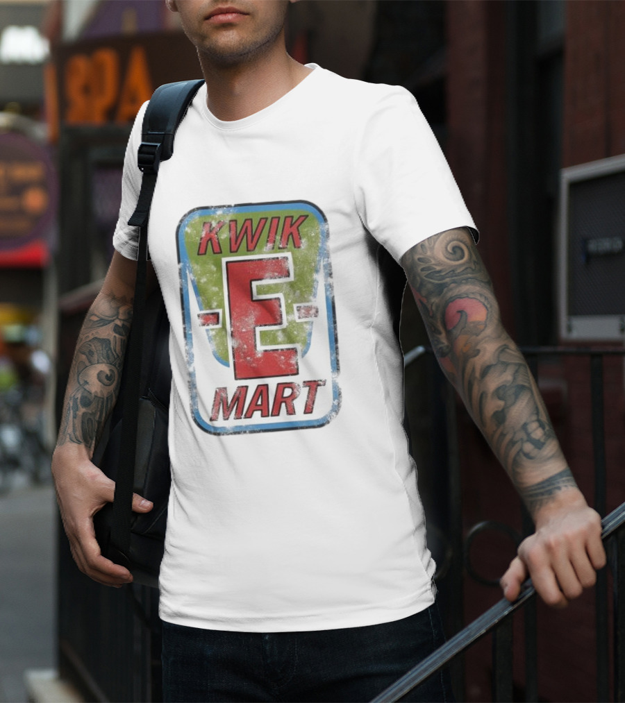 The Simpsons Kwik-E Mart Vintage Distressed Style T-Shirt