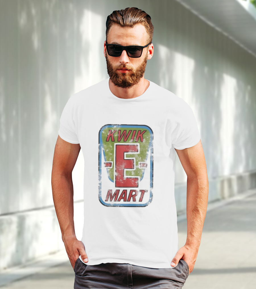 The Simpsons Kwik-E Mart Vintage Distressed Style T-Shirt