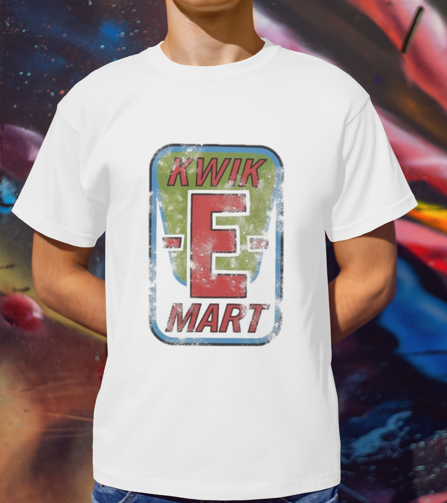 The Simpsons Kwik-E Mart Vintage Distressed Style T-Shirt