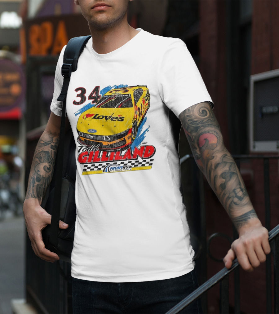 Todd Gilliland 34 Love's Front Row Motorsports Car T-Shirt
