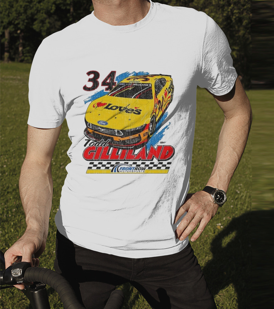 Todd Gilliland 34 Love's Front Row Motorsports Car T-Shirt