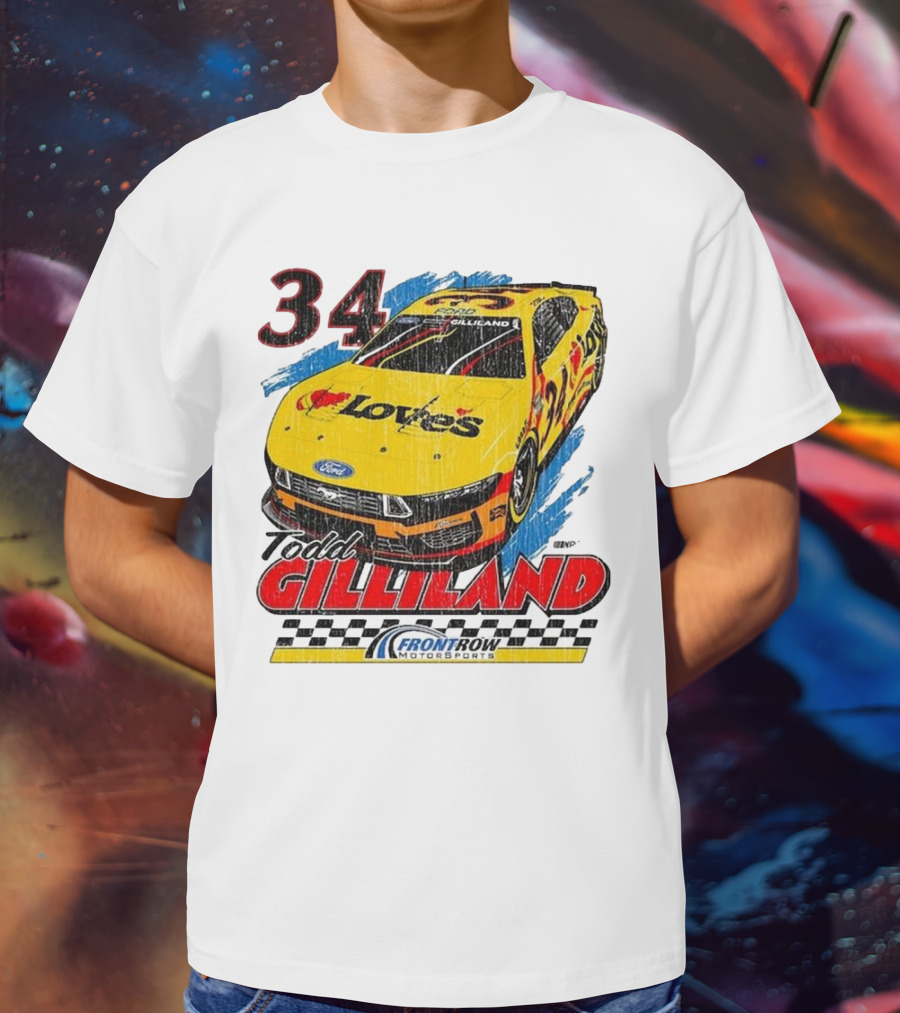Todd Gilliland 34 Love's Front Row Motorsports Car T-Shirt