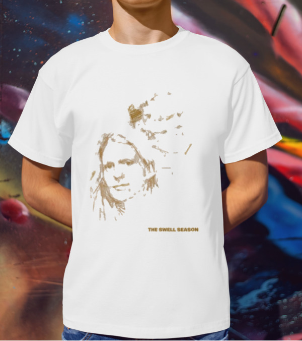 The Swell Season Natural Outline Face Design T-Shirt