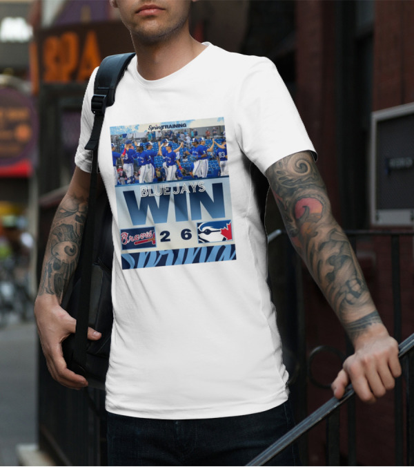 Blue Jays Win Over Braves 6-2 Spring Training T-Shirt
