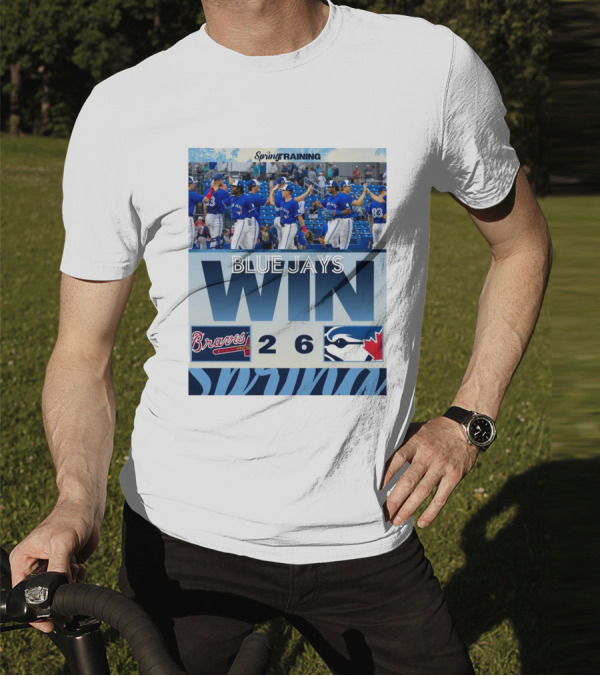 Blue Jays Win Over Braves 6-2 Spring Training T-Shirt
