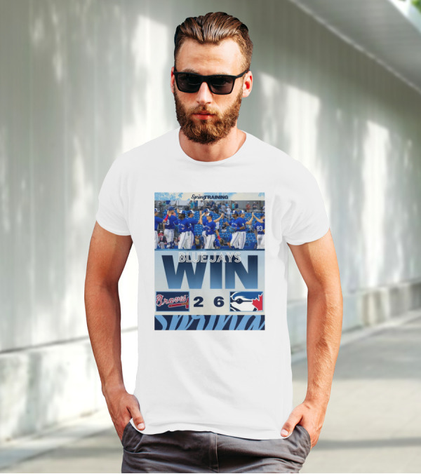 Blue Jays Win Over Braves 6-2 Spring Training T-Shirt