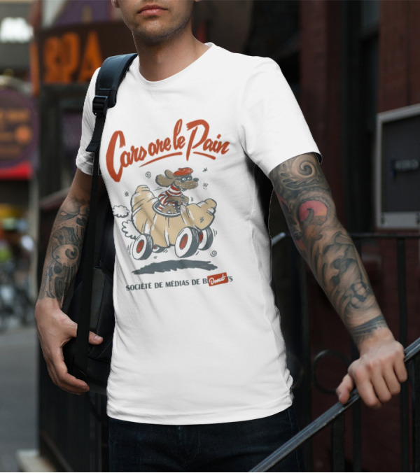 Cars Are Le Pain Société De Médias De Croissants T-Shirt