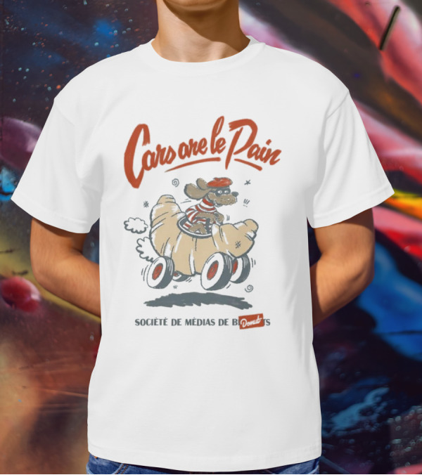 Cars Are Le Pain Société De Médias De Croissants T-Shirt