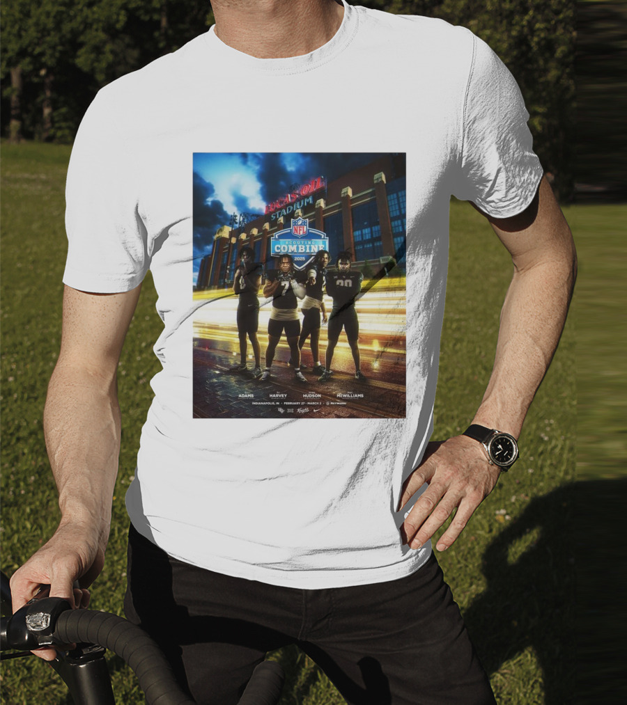 Lucas Oil Stadium NFL Scouting Combine 2025 UCF Adams Harvey Hudson McWilliams Indianapolis T-Shirt