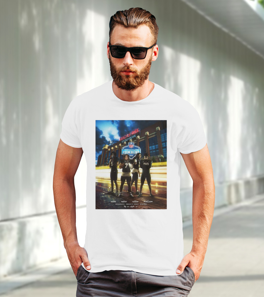 Lucas Oil Stadium NFL Scouting Combine 2025 UCF Adams Harvey Hudson McWilliams Indianapolis T-Shirt