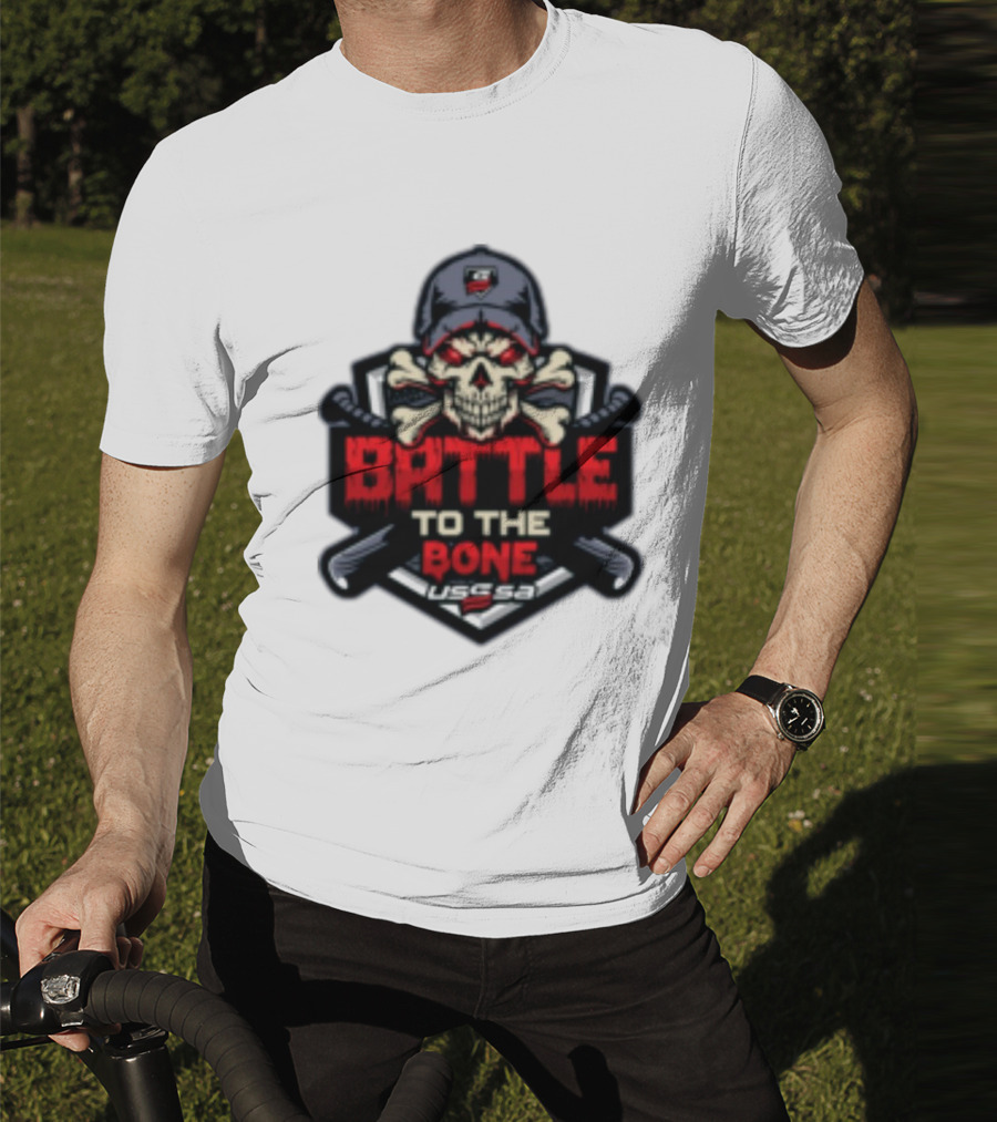 Battle To The Bone USSSA Skull And Crossbones March 21-23 2025 T-Shirt