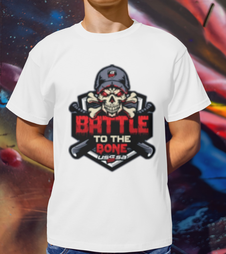 Battle To The Bone USSSA Skull And Crossbones March 21-23 2025 T-Shirt