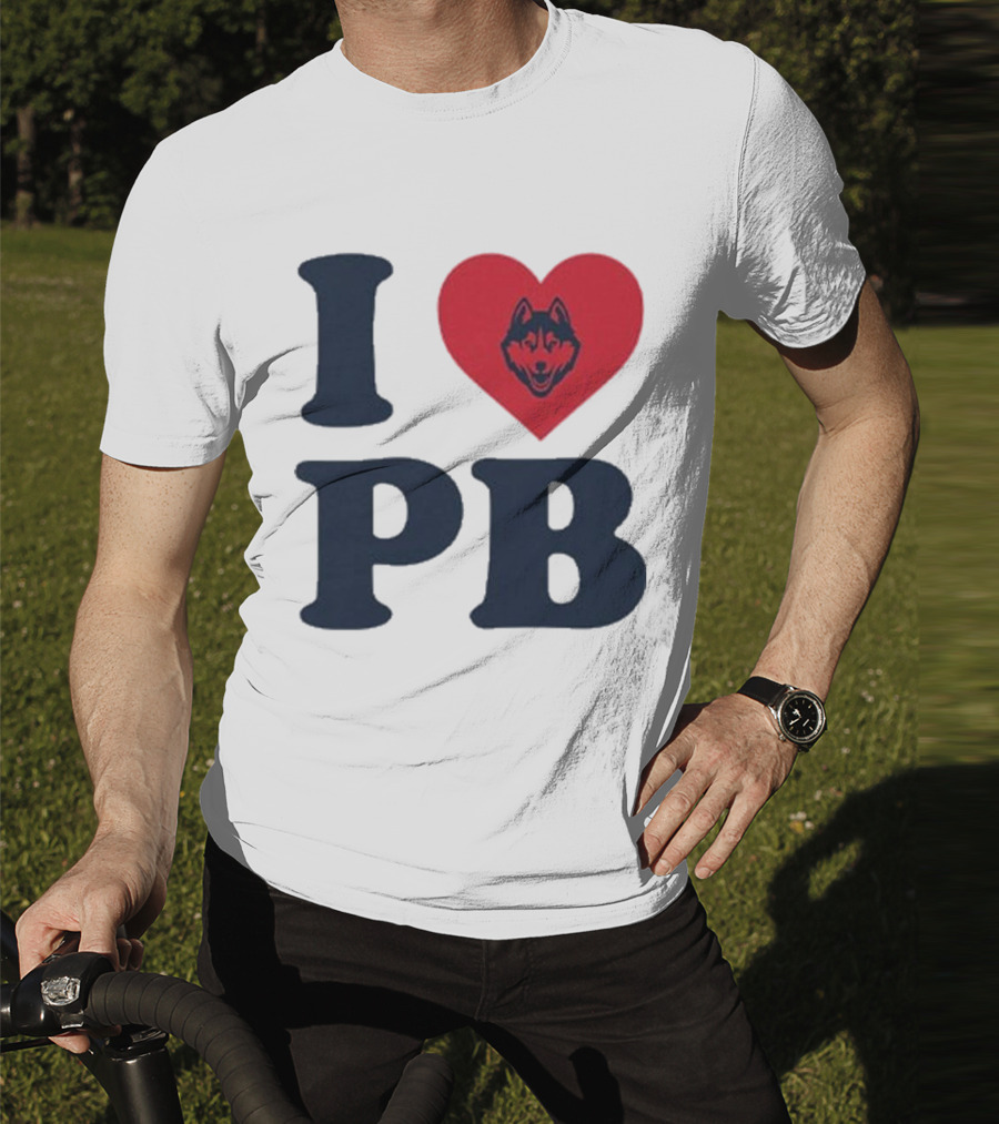 UConn I Heart Huskies Paige Bueckers PB T-Shirt