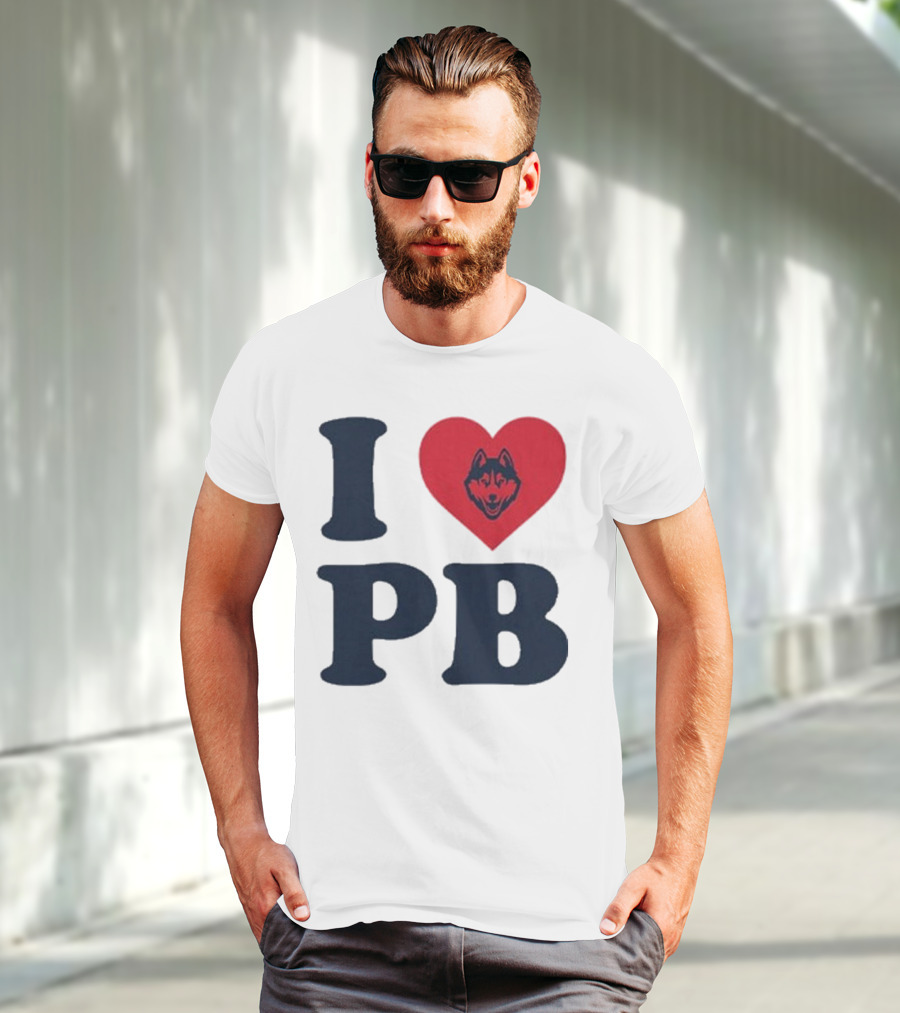 UConn I Heart Huskies Paige Bueckers PB T-Shirt
