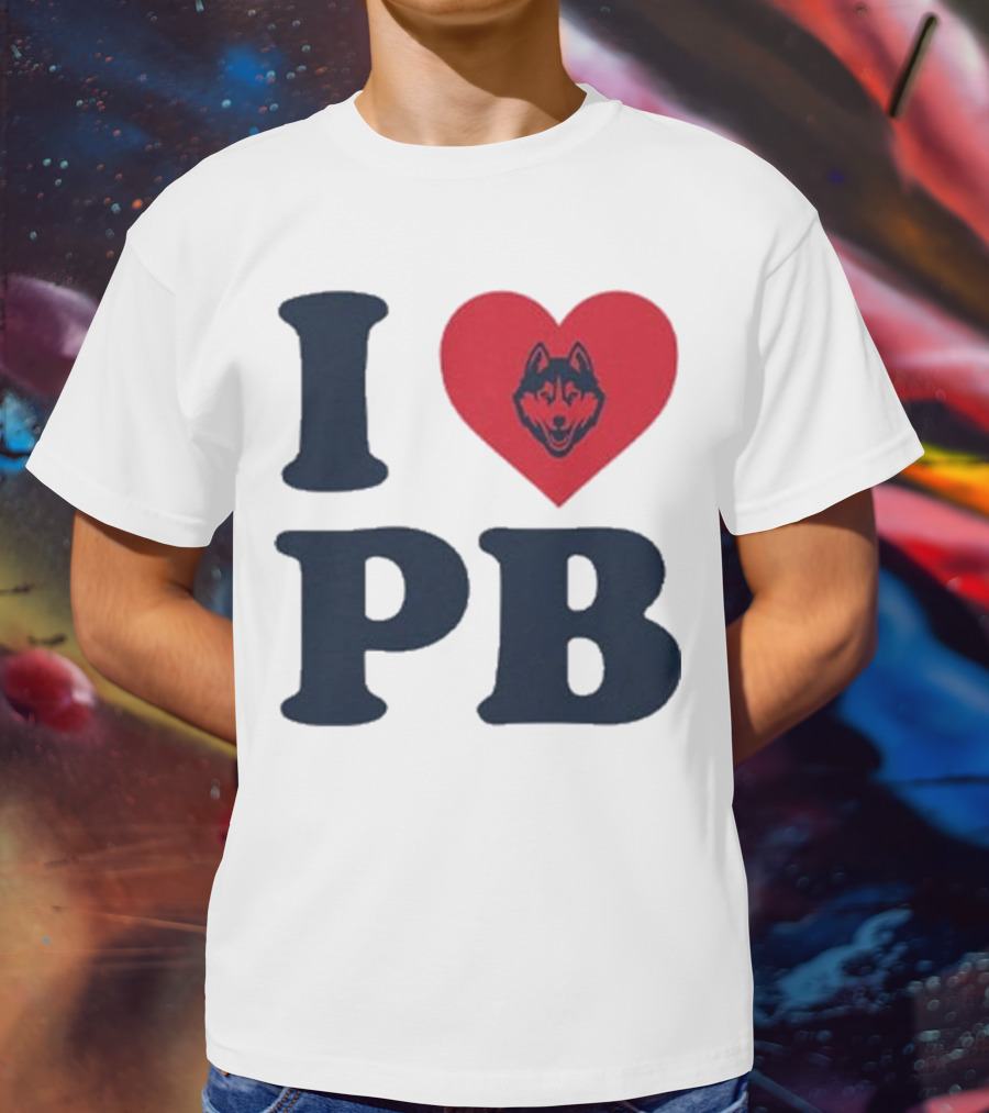 UConn I Heart Huskies Paige Bueckers PB T-Shirt