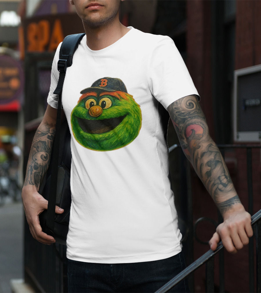 Wally The Green Monster Boston Red Sox Iconic Logo T-Shirt