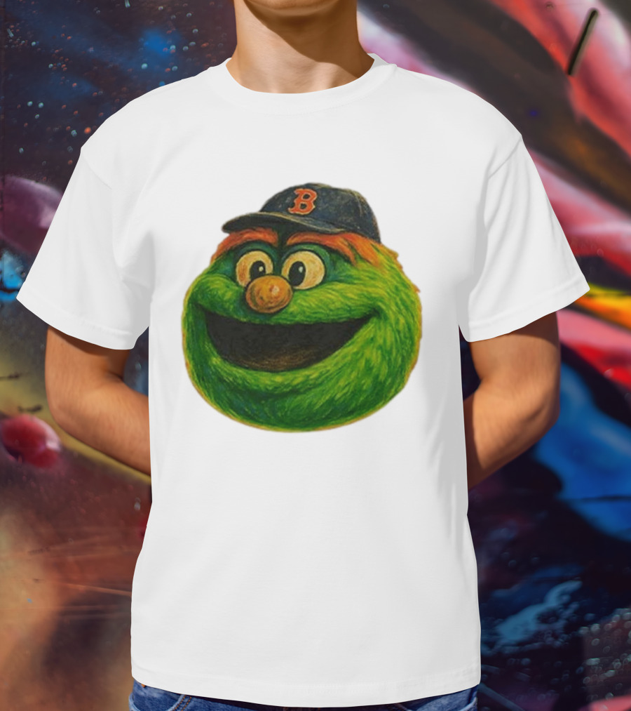 Wally The Green Monster Boston Red Sox Iconic Logo T-Shirt
