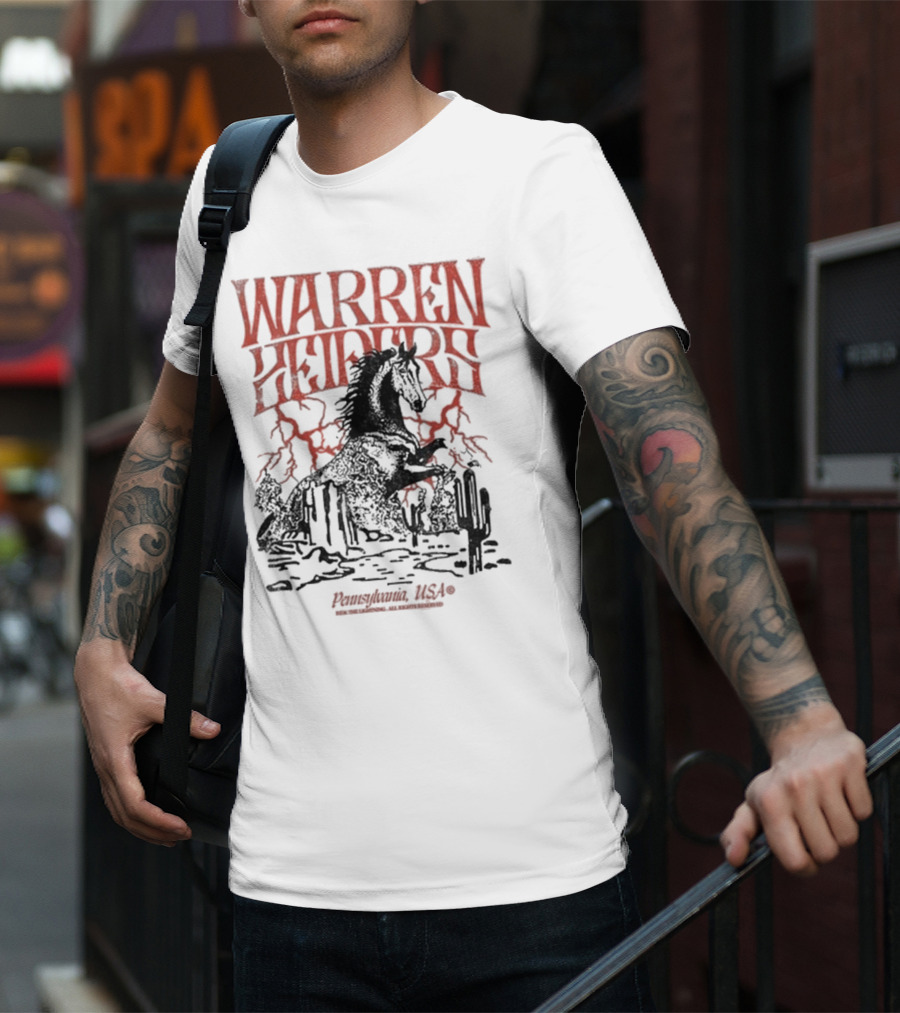 Warren Zeiders Lightning Cowboy Pennsylvania USA T-Shirt