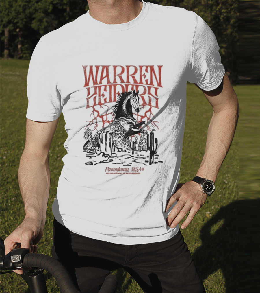 Warren Zeiders Lightning Cowboy Pennsylvania USA T-Shirt
