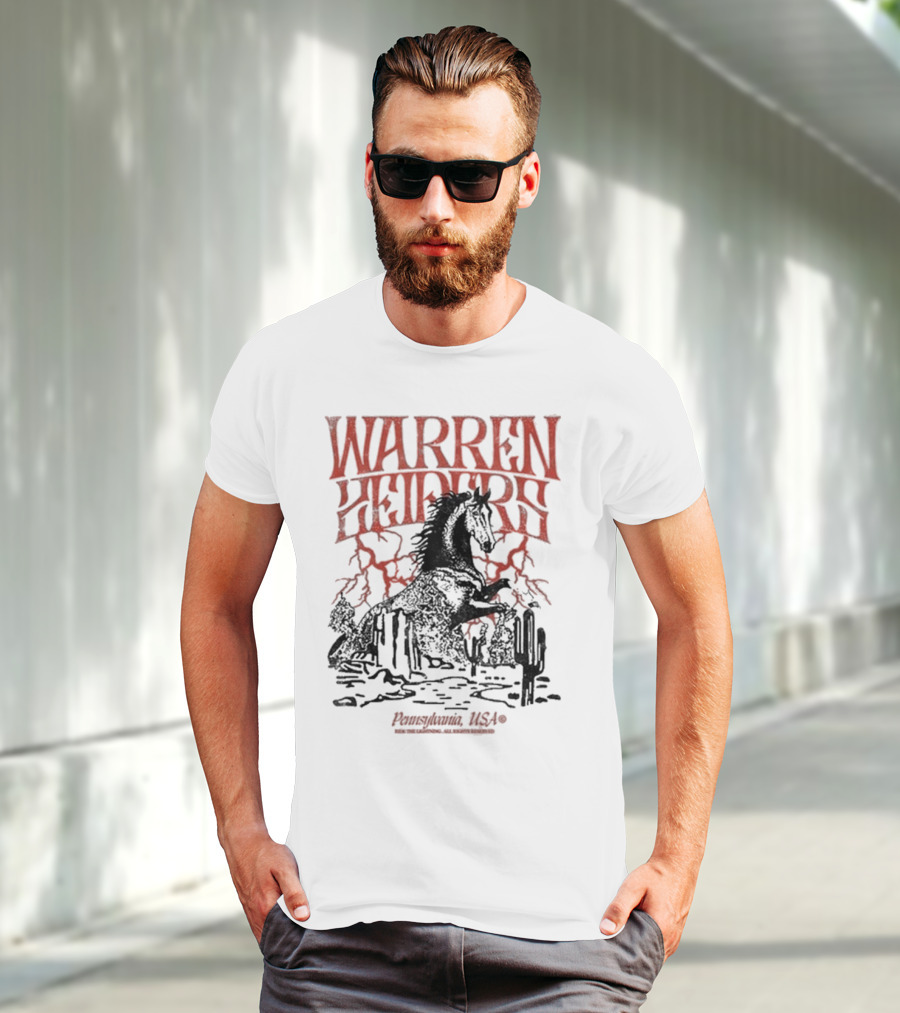 Warren Zeiders Lightning Cowboy Pennsylvania USA T-Shirt