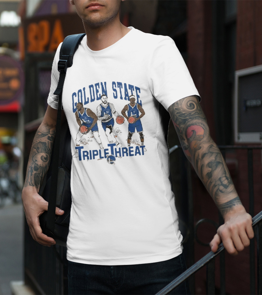 Golden State Triple Threat Green Curry Butler III T-Shirt