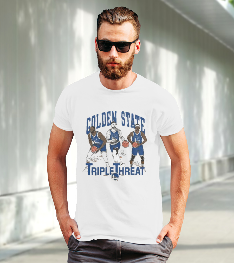 Golden State Triple Threat Green Curry Butler III T-Shirt