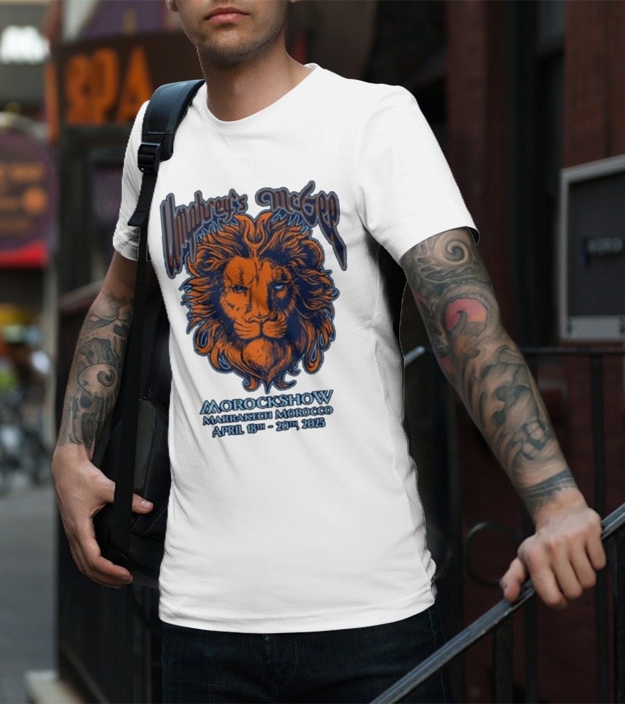 Umphrey’s McGee Morockshow Marrakech Morocco April 18th-20th 2025 Lion Art T-Shirt